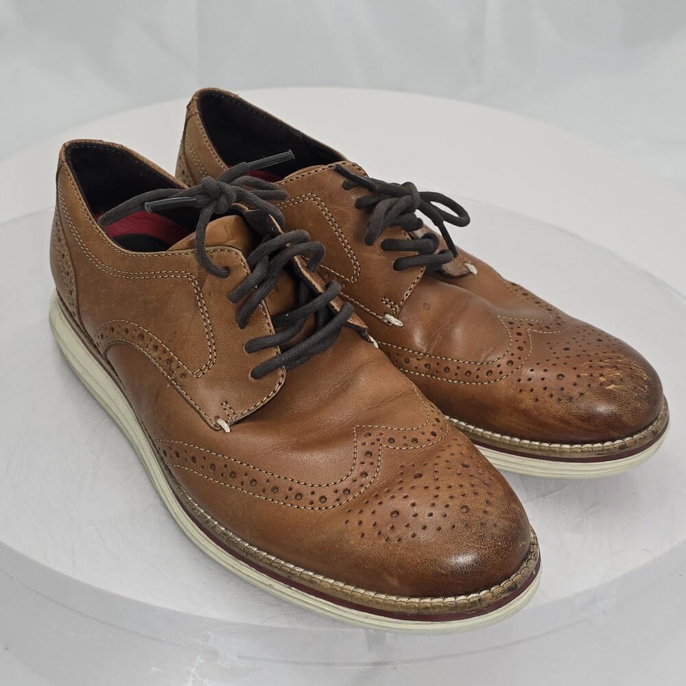 Cole Haan 8.5 Original Grand Energy Meridian Short Wingtip C33805 British Tan